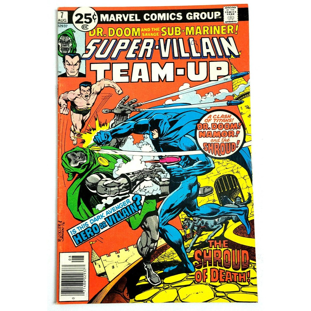 SUPER-VILLAIN TEAM-UP # 7 - (1976) MARVEL COMICS / DEATH OF SHROUD VF